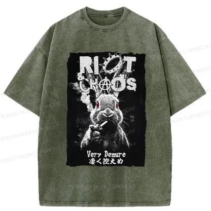 Tokyo-Tiger Riot & Chaos Washed T-Shirt