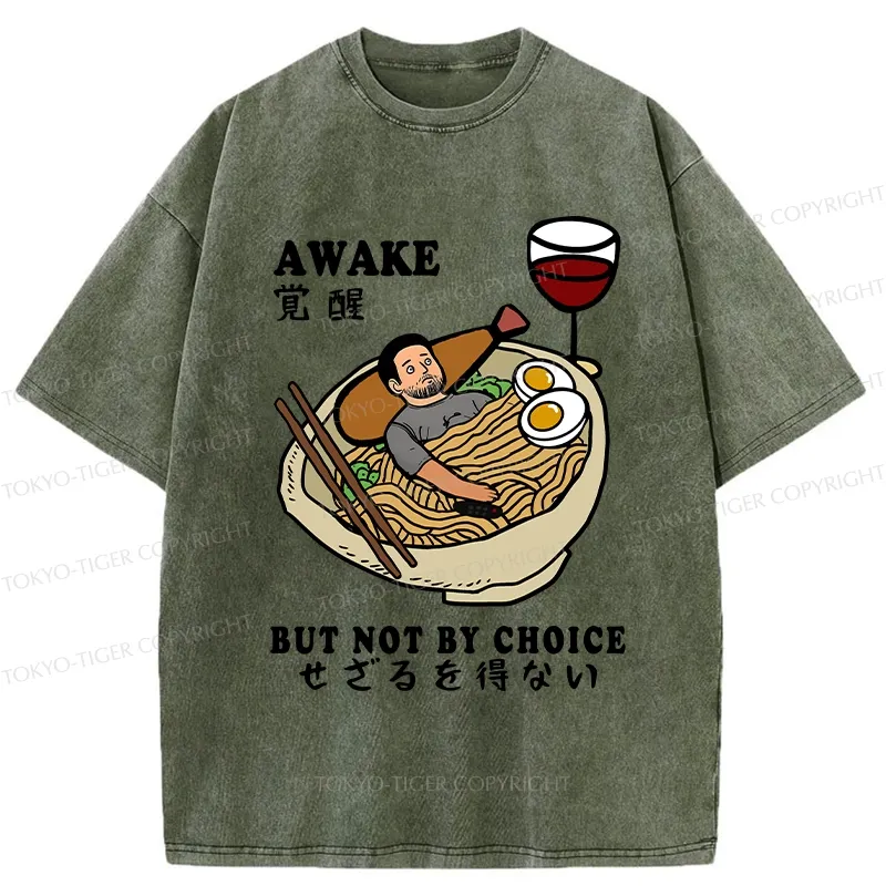 Tokyo-Tiger Awake But Not By Choice Washed T-Shirt