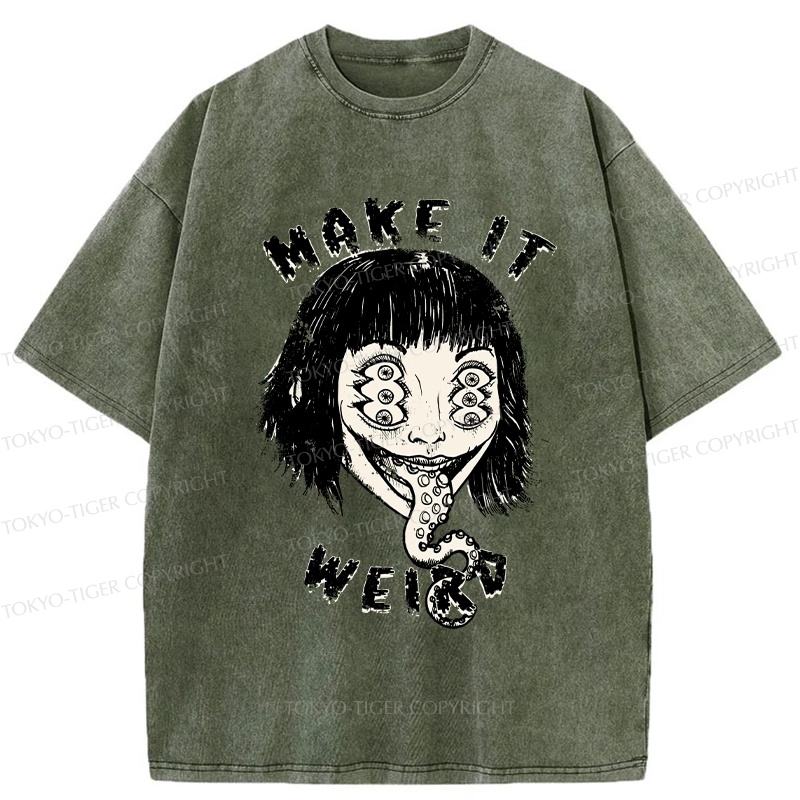 Tokyo-Tiger Make It Weird Washed T-Shirt