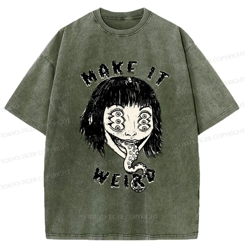 Tokyo-Tiger Make It Weird Washed T-Shirt