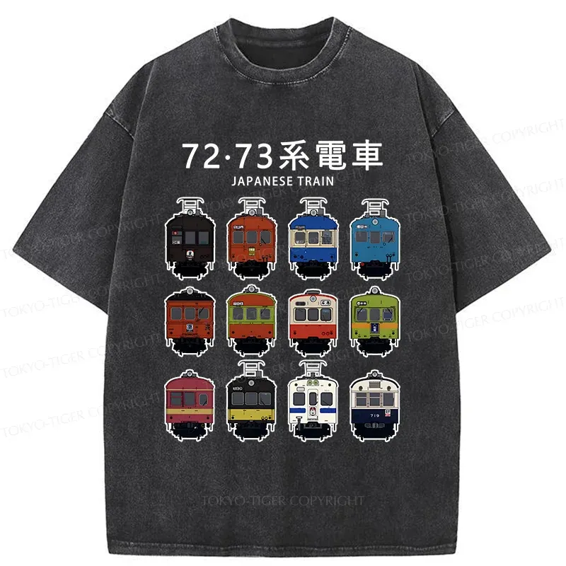 Tokyo-Tiger Japanese Tram Series Washed T-Shirt