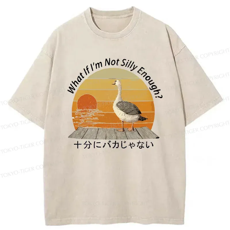 Tokyo-Tiger Not A Particularly Stupid Goose Washed T-Shirt