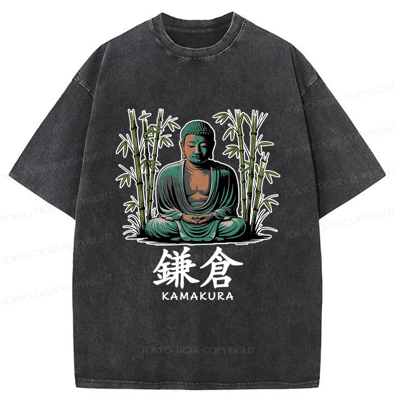 Tokyo-Tiger Kamakura City Washed T-Shirt