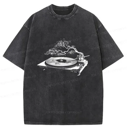 Tokyo-Tiger Zen Music Box Washed T-Shirt