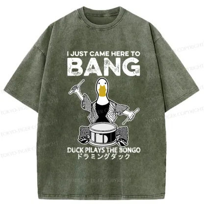 Tokyo-Tiger Drumming Duck Washed T-Shirt
