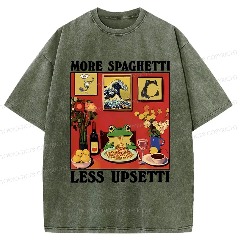 Tokyo-Tiger More Espresso Less Depresso Frog Washed T-Shirt