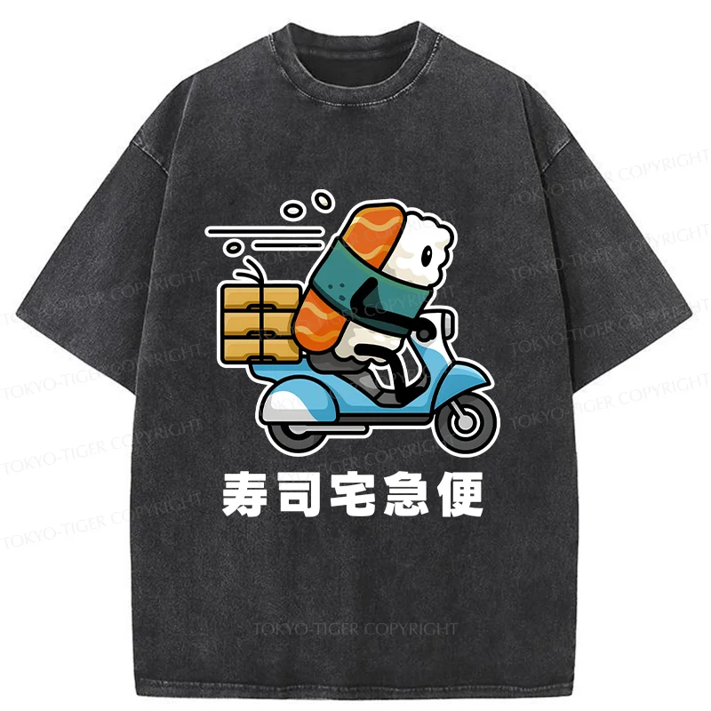 Tokyo-Tiger Sushi Express Washed T-Shirt