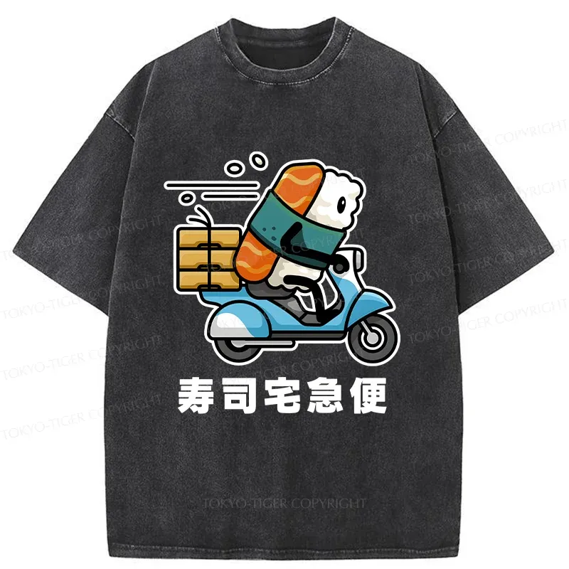 Tokyo-Tiger Sushi Express Washed T-Shirt