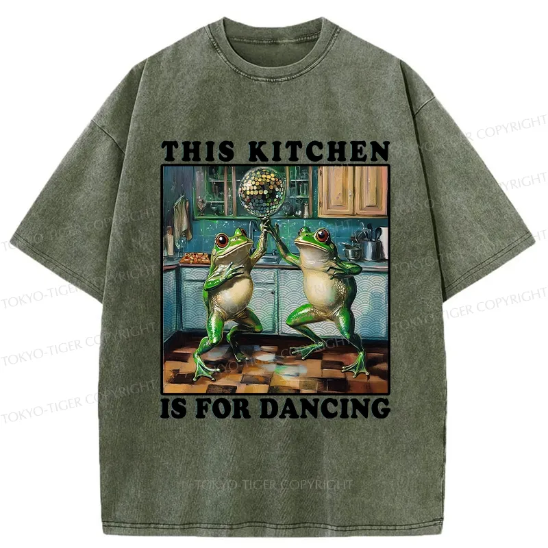 Tokyo-Tiger This Kitchen Is For Dancing Washed T-Shirt