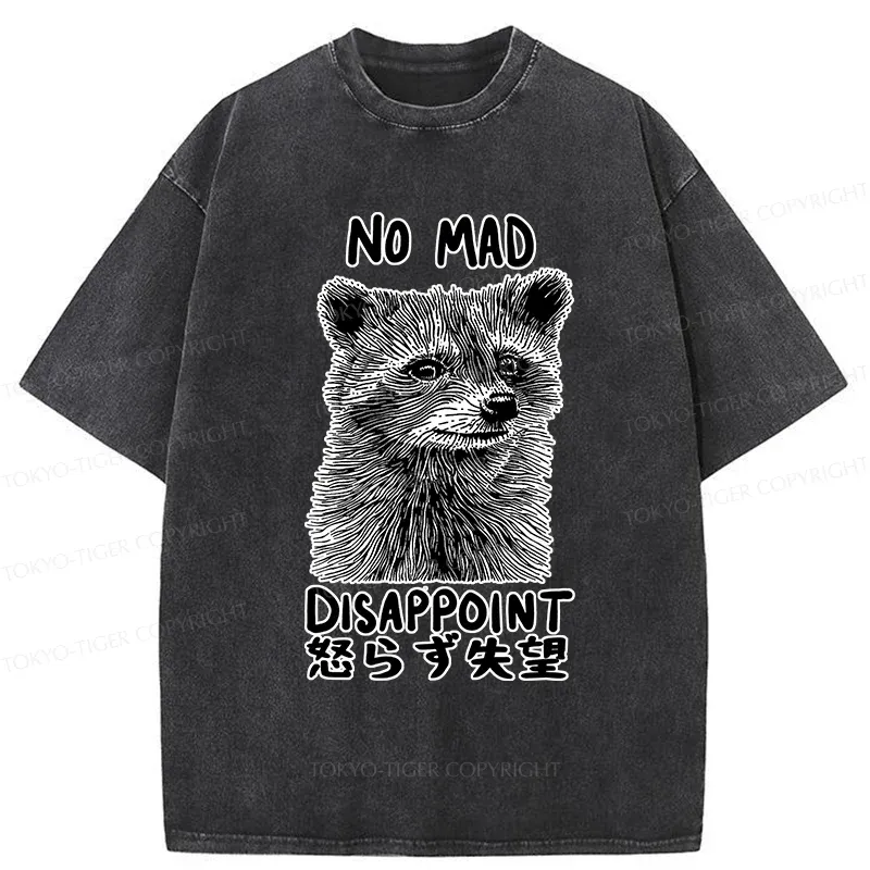 Tokyo-Tiger Disappointed Raccoon Washed T-Shirt