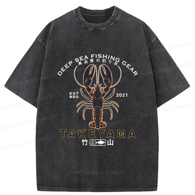 Tokyo-Tiger Deep Sea Prawn Washed T-Shirt