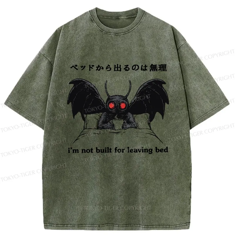 Tokyo-Tiger I'm Not Born To Leave The Bed Washed T-Shirt