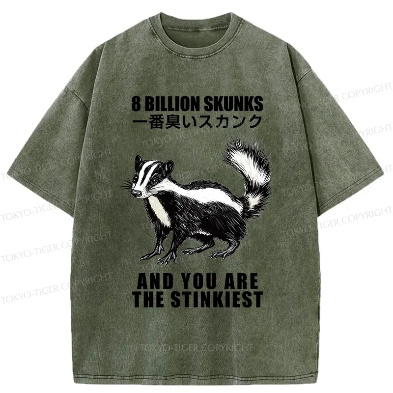 Tokyo-Tiger The Stinkiest Skunk Washed T-Shirt