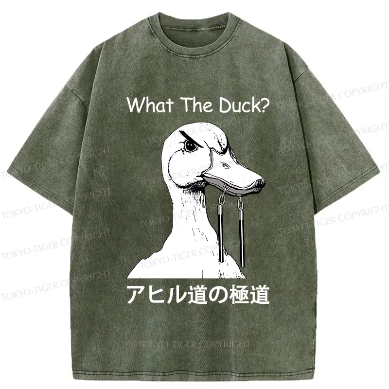 Tokyo-Tiger Funny Duck Yakuza Washed T-Shirt