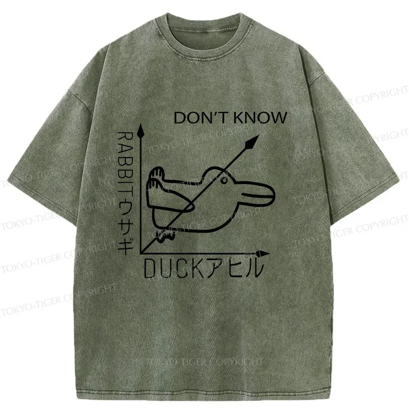 Tokyo-Tiger Rabbit Or Duck Washed T-Shirt