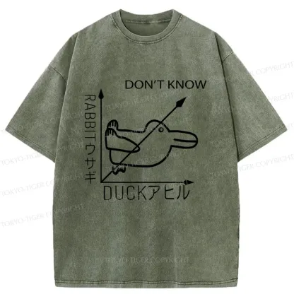 Tokyo-Tiger Rabbit Or Duck Washed T-Shirt