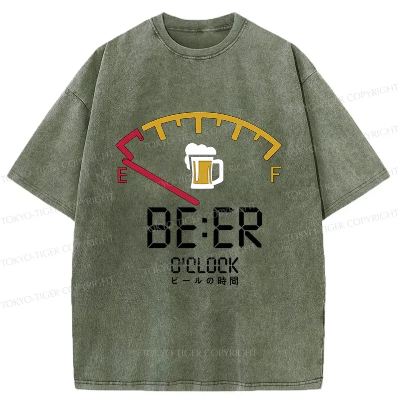 Tokyo-Tiger Beer Time Washed T-Shirt