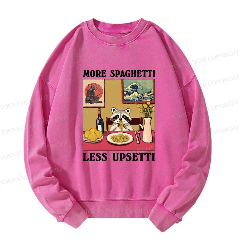 Tokyo-Tiger More Spaghetti Less Upsetti Japanese Washed Sweatshirt