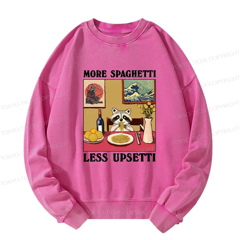 Tokyo-Tiger More Spaghetti Less Upsetti Japanese Washed Sweatshirt