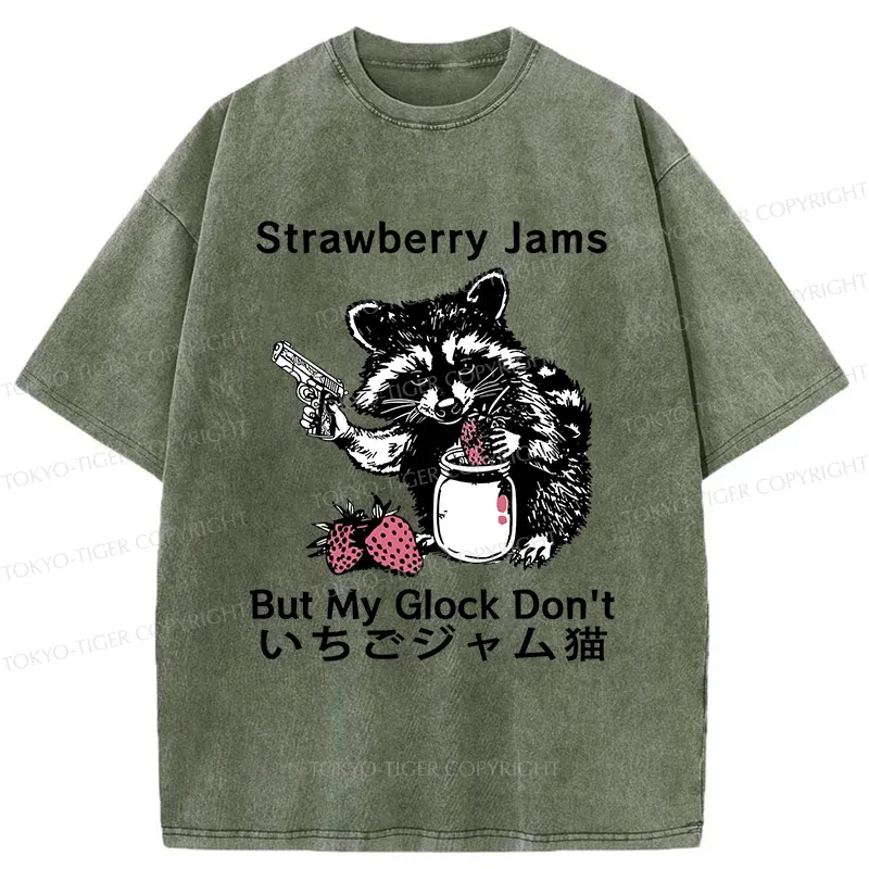 Tokyo-Tiger Naughty Raccoon Washed T-Shirt