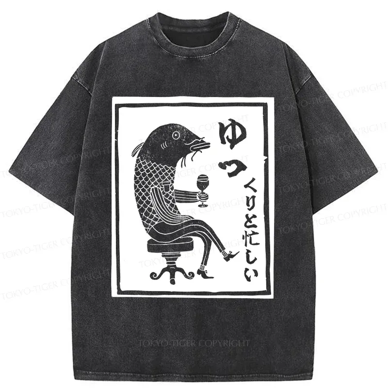 Tokyo-Tiger Japan Bonsai Washed T-Shirt Sale