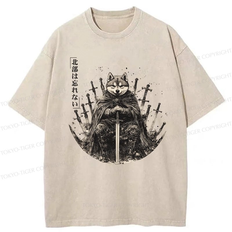 Tokyo-Tiger Valiant Shiba Leader Washed T-Shirt
