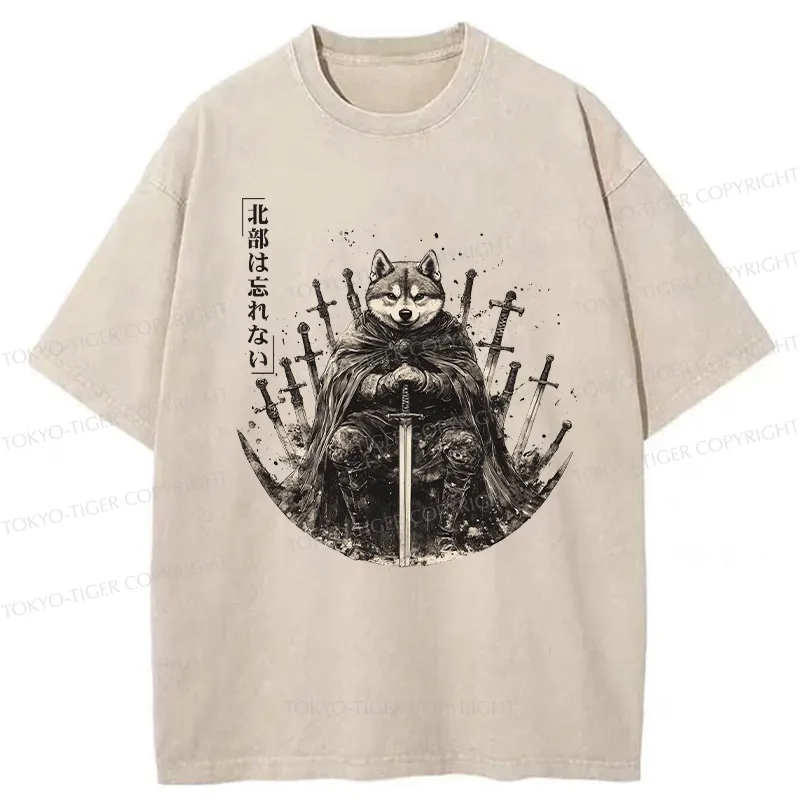 Tokyo-Tiger Valiant Shiba Leader Washed T-Shirt
