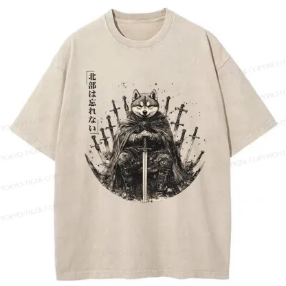 Tokyo-Tiger Valiant Shiba Leader Washed T-Shirt