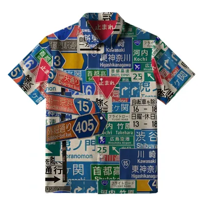 Tokyo-Tiger Japanese Urban Navigation Aloha Hawaiian Shirt