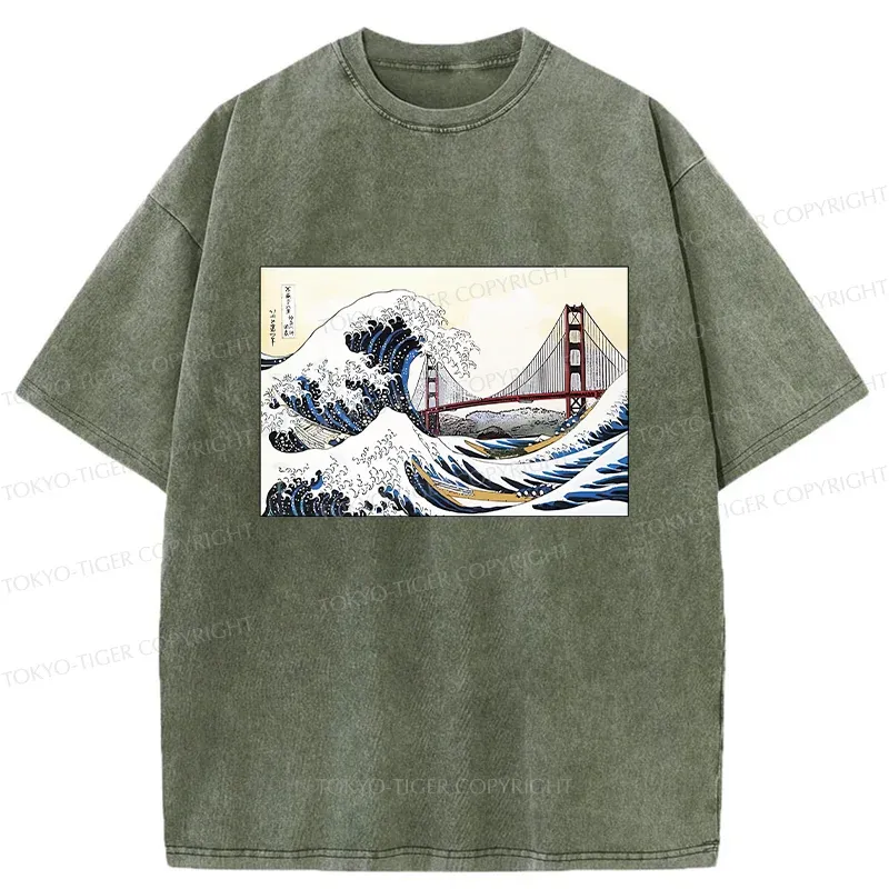 Tokyo-Tiger Japan Bonsai Washed T-Shirt Sale