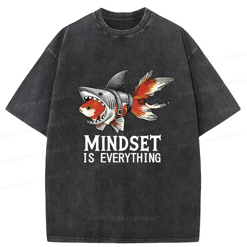 Tokyo-Tiger Goldfish Disguised As Shark Washed T-Shirt