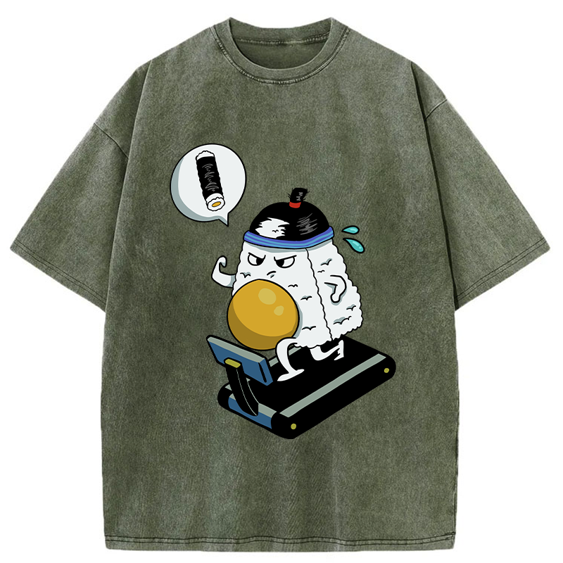 Tokyo-Tiger I Wish To Be As Thin As Sushi Washed T-Shirt