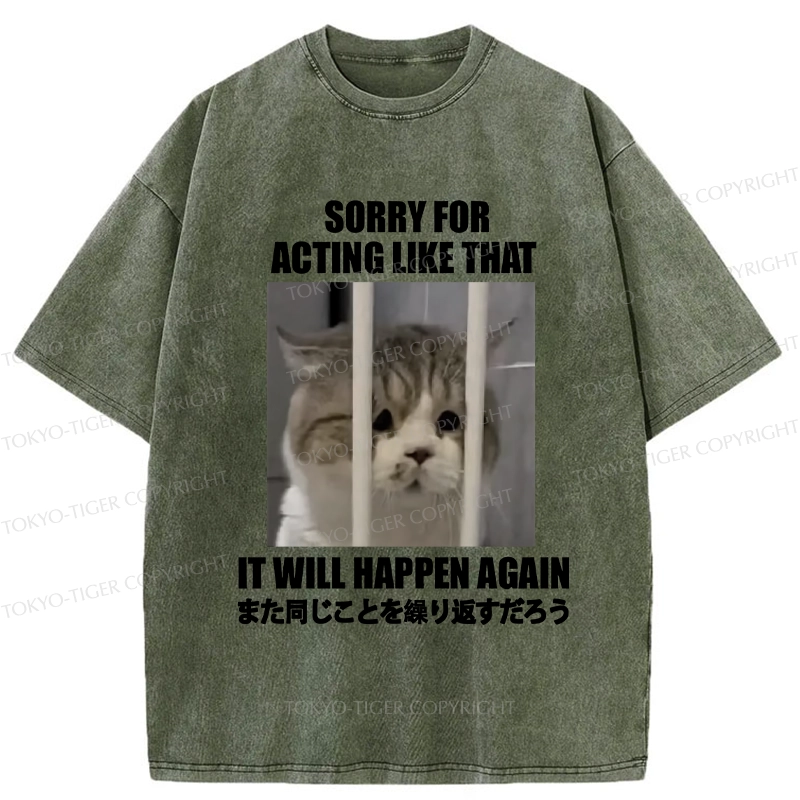 Tokyo-Tiger It Will Happen Again Washed T-Shirt
