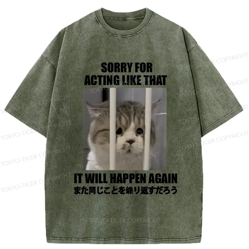 Tokyo-Tiger It Will Happen Again Washed T-Shirt
