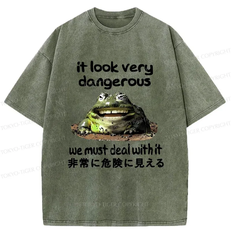 Tokyo-Tiger Dangerous Frog Washed T-Shirt