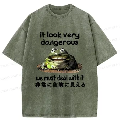 Tokyo-Tiger Dangerous Frog Washed T-Shirt