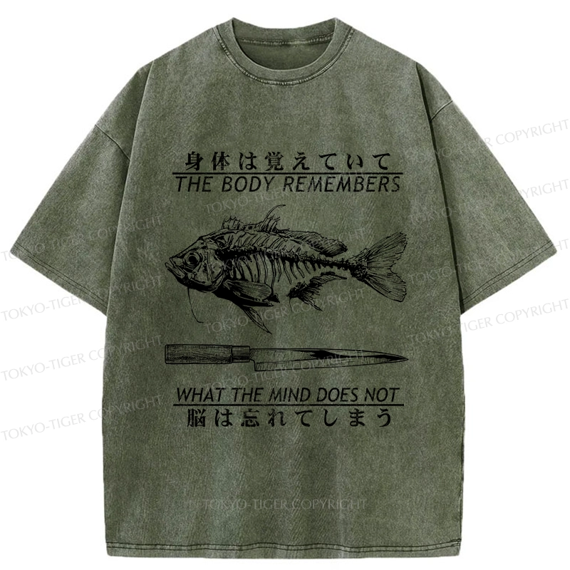 Tokyo-Tiger Unforgotten By The Body Washed T-Shirt