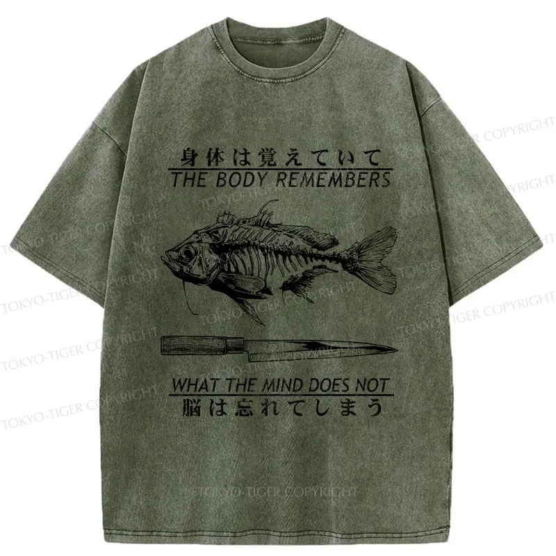 Tokyo-Tiger Unforgotten By The Body Washed T-Shirt