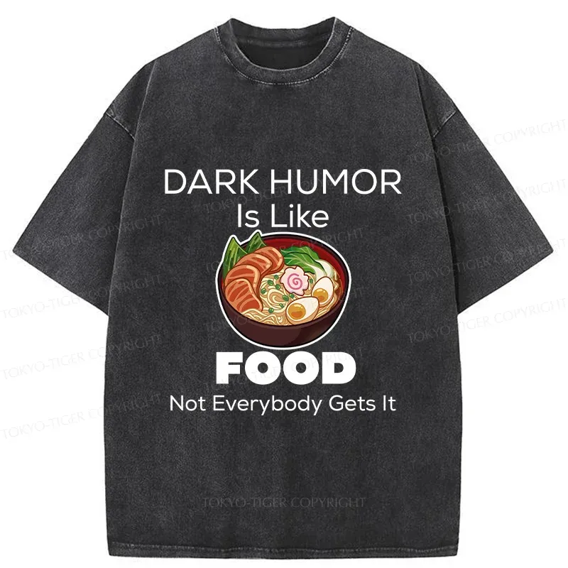 Tokyo-Tiger Fun Of Black Humor Washed T-Shirt