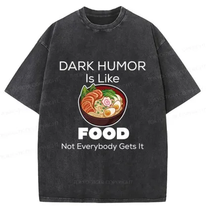 Tokyo-Tiger Fun Of Black Humor Washed T-Shirt