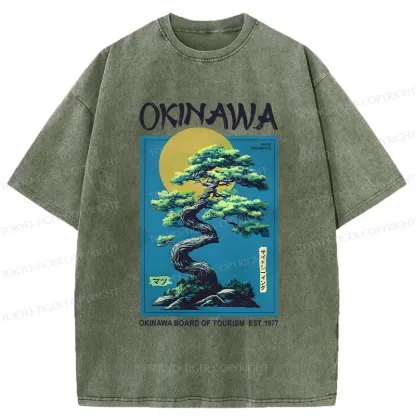 Tokyo-Tiger Vintage Japanese Bonsai Washed T-Shirt