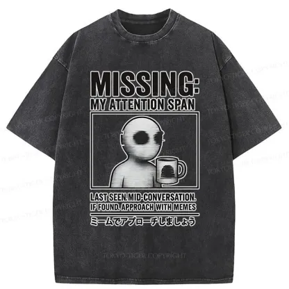 Tokyo-Tiger Approach It With A Meme Washed T-Shirt