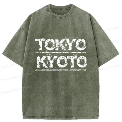 Tokyo-Tiger Tokyo Japan Washed T-Shirt