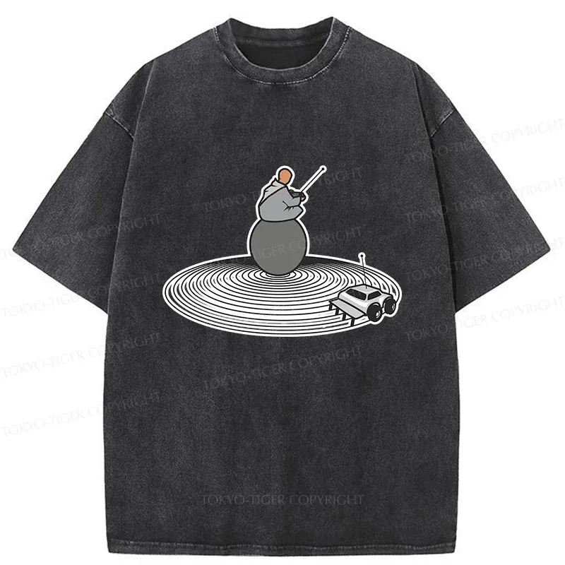 Tokyo-Tiger Interesting Zen Washed T-Shirt