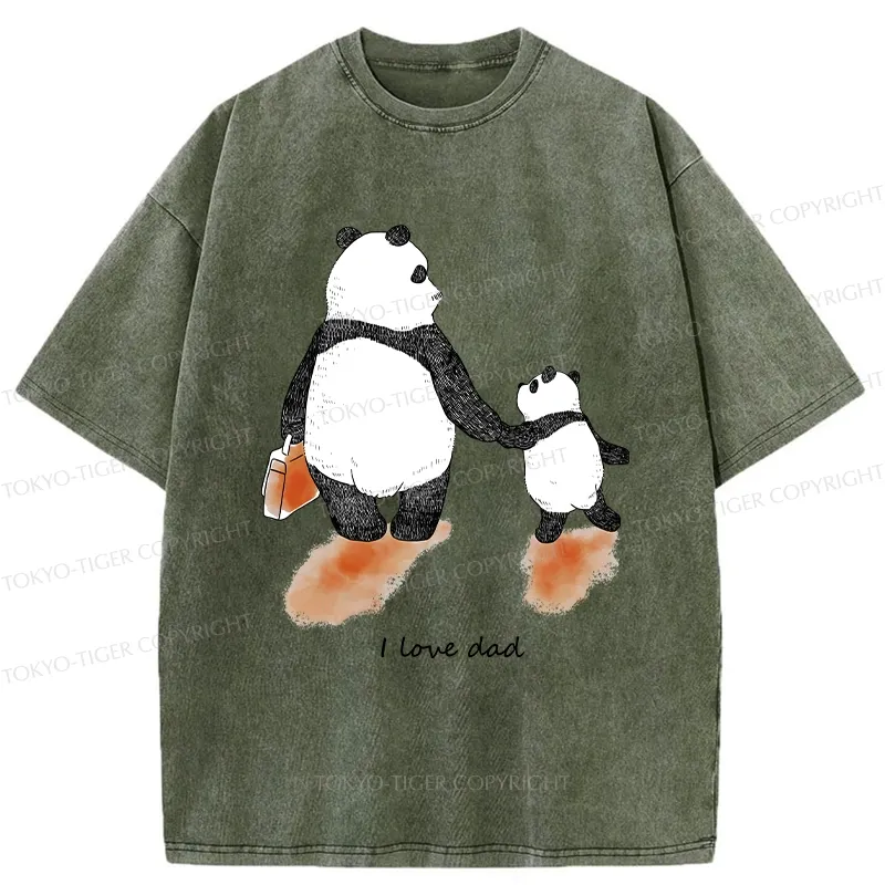 Tokyo-Tiger I Love My Father Washed T-Shirt