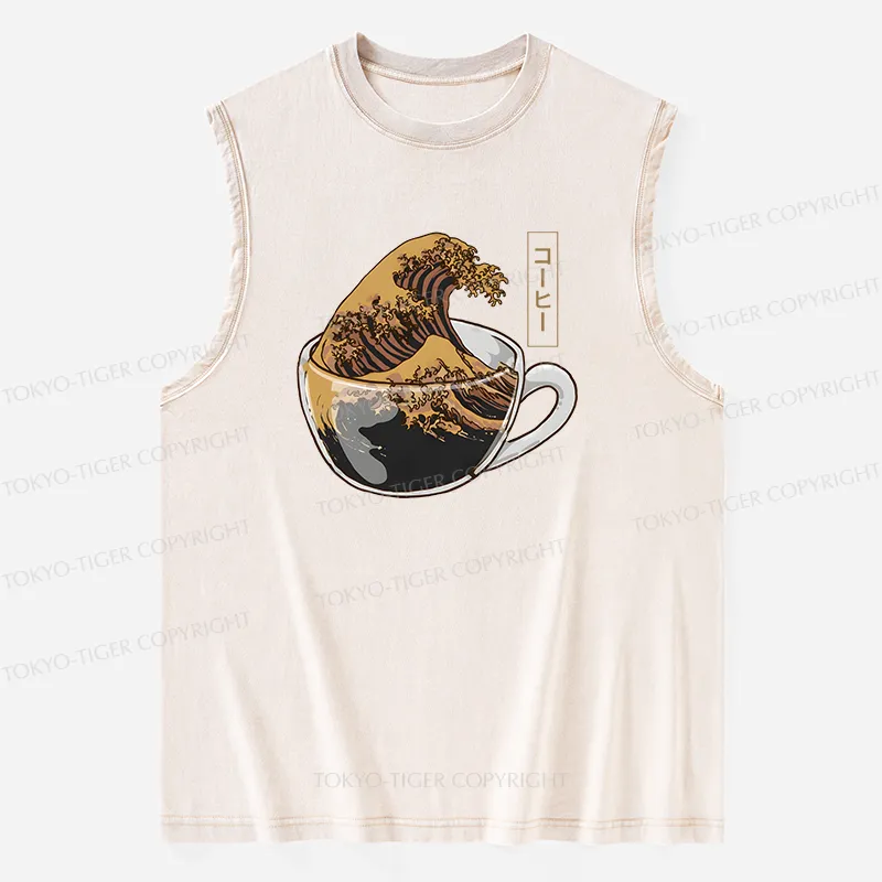 Tokyo-Tiger Coffee Wave Washed Tank