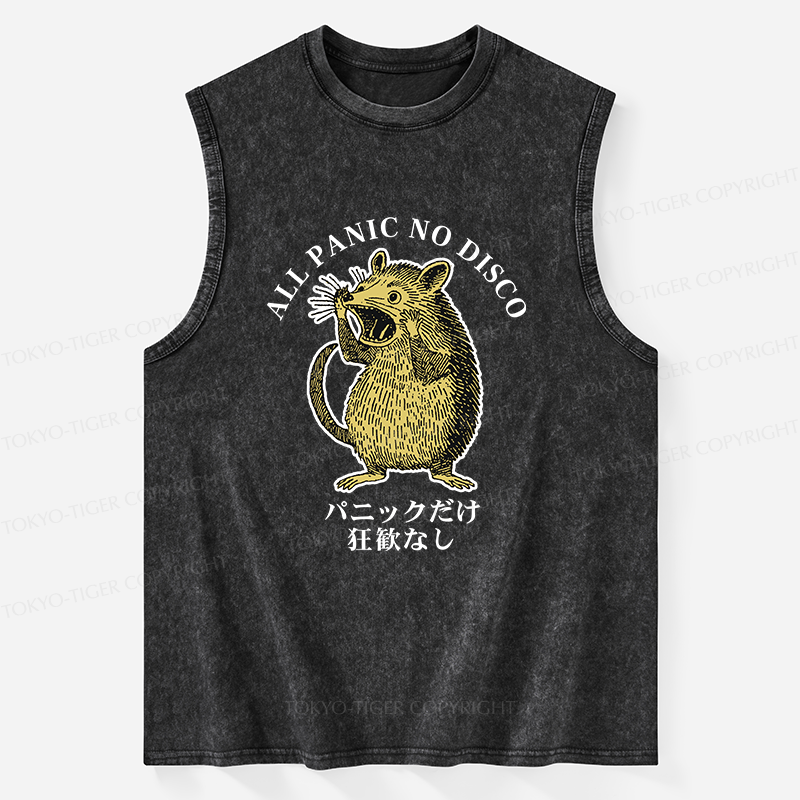 Tokyo-Tiger All Panic No Disco Washed Tank