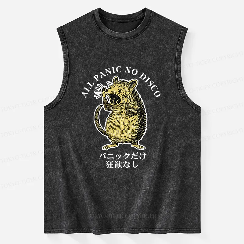 Tokyo-Tiger All Panic No Disco Washed Tank