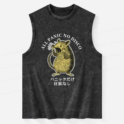 Tokyo-Tiger All Panic No Disco Washed Tank