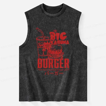 Tokyo-Tiger Tasty Hawaiian Burger Washed Tank